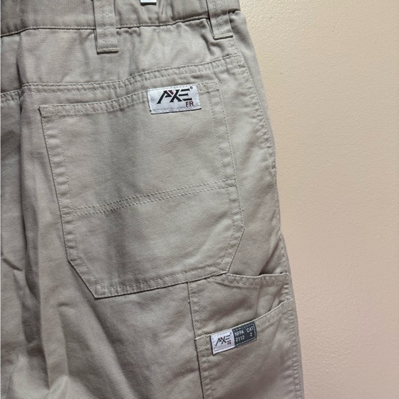 AXE FR 38x30 Flame Resistant Work Pants CAT2 NFPA2112 NWT Khaki - Picture 13 of 14